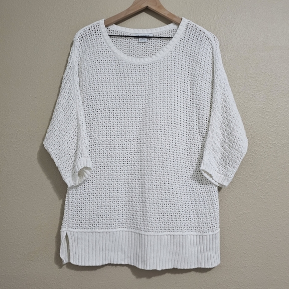 🟠 4 for $25 🟠 LIZ CLAIBORNE 3/4 SLEEVE SWEATER - Picture 1 of 7